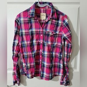 ⭐️ Hollister Plaid Top Medium M